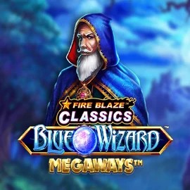 Fire Blaze Blue Wizard Megaways slot icon by Rarestone Gaming, available at Winnita casino