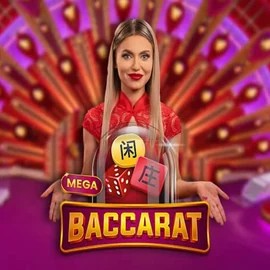 Mega Baccarat slot logo by Pragmatic Play at Winnita casino